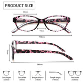 KERECSEN 5 Pack Cat Eye Reading Glasses Unisex 020 - kerecsen